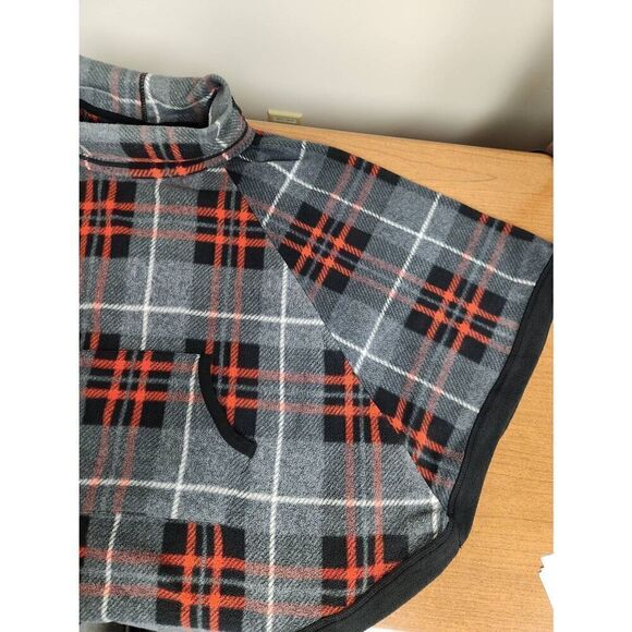 Cuddl Duds Cape Poncho Jacket Womens S Multicolor Turtle Neck Front Pockets - Picture 3 of 5